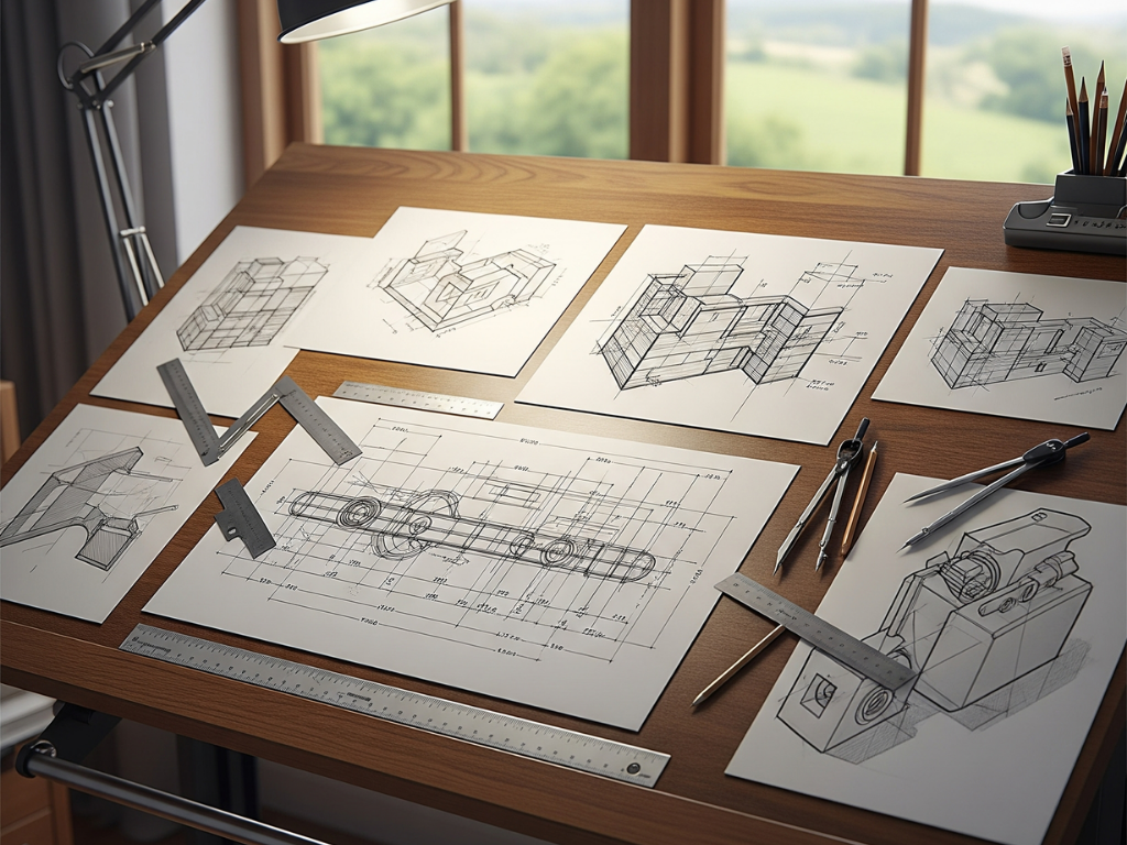 wood working sketches 