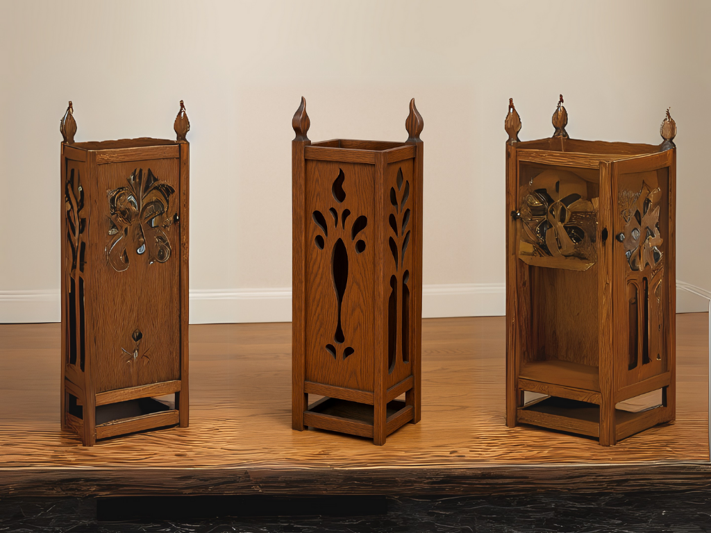 wooden crafted container ideas